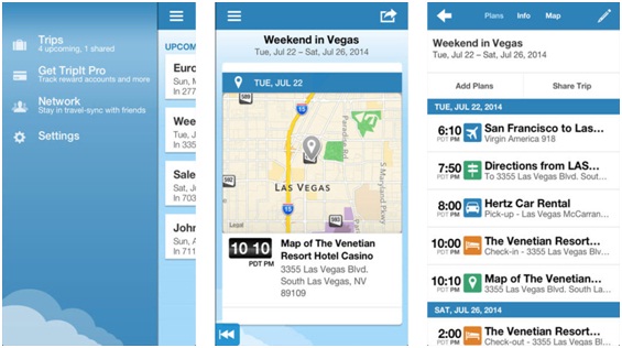 TripIt, Best Travel Apps, Best Travel Apps 2017, techloudgeek.com, techloudgeek