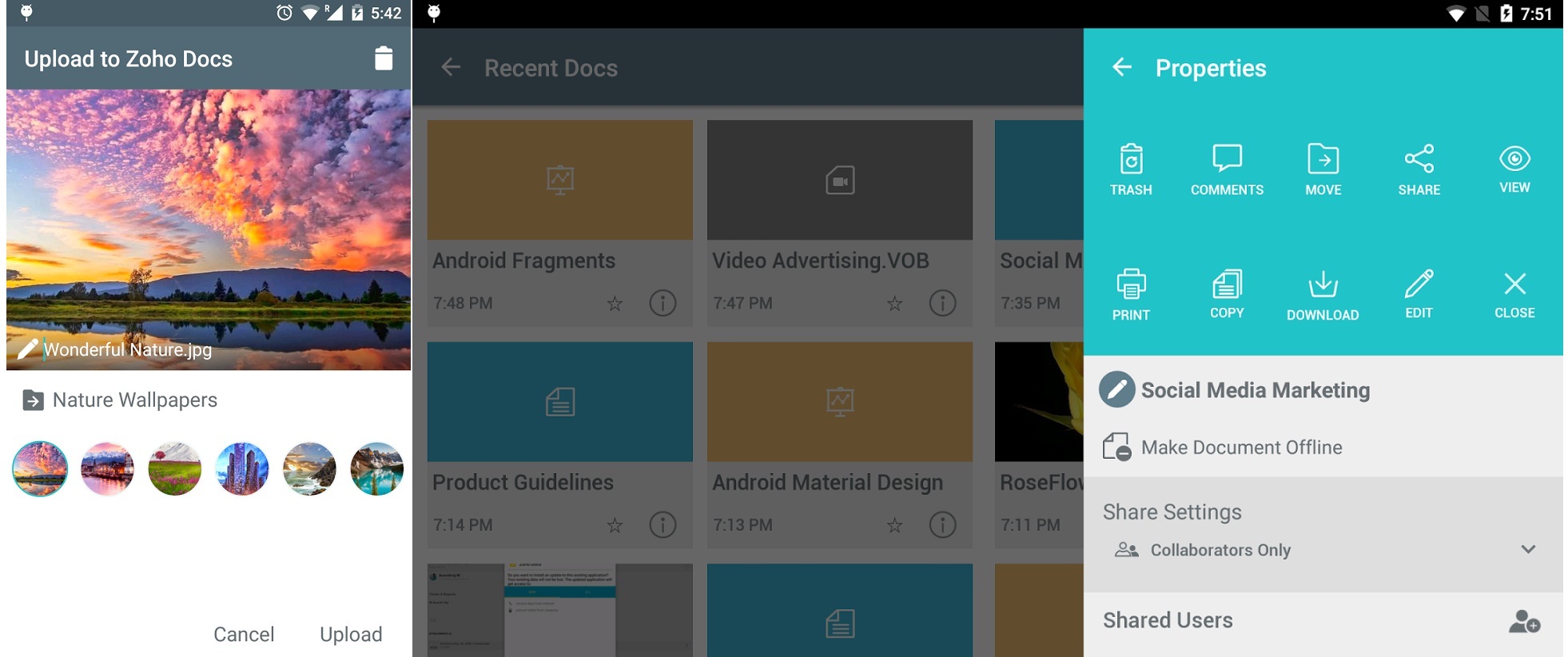 Best business apps for iPhone 2017, Zoho Docs, business apps for iPhone, techloudgeek.com, techloudgeek