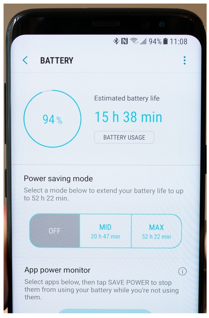 Samsung Galaxy S8 battery life, techloudgeek.com, techloudgeek