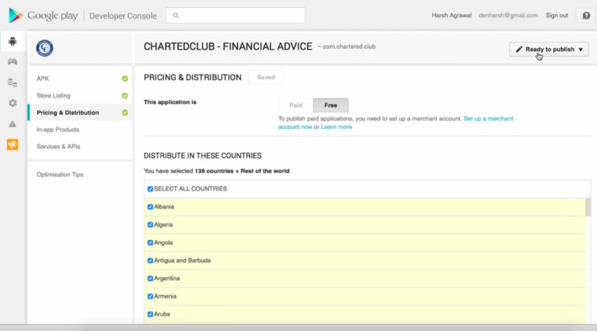 how to sell app on google play